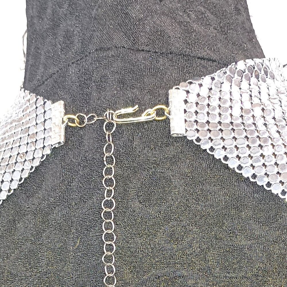 Ferrara Whiting & Davis Silver Vacuum Metalized Necklace - Picture 3 of 4